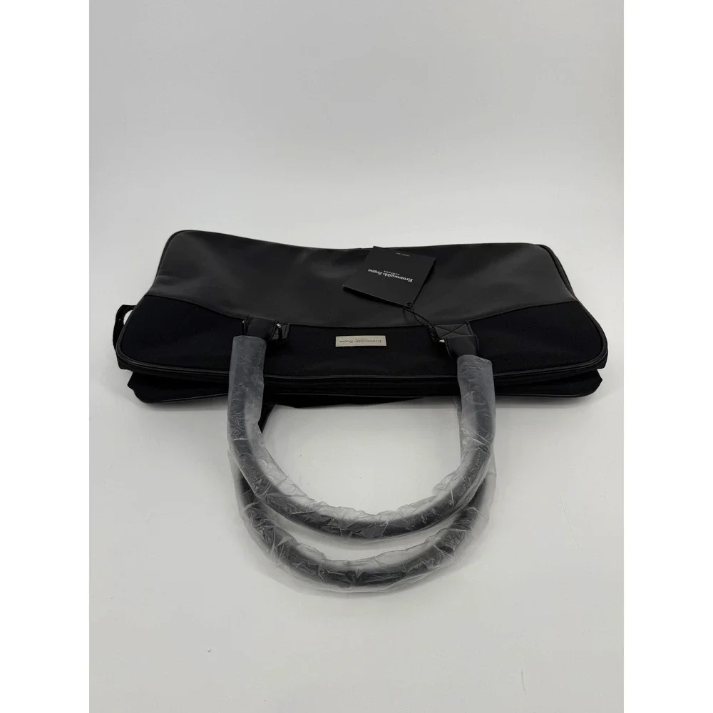 NWT Ermenegildo Zegna Parfums Black Duffel Bag Travel Weekend Carryall Tavel